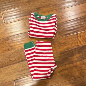 Hannah Anderson Red and White Striped Kids Pajamas